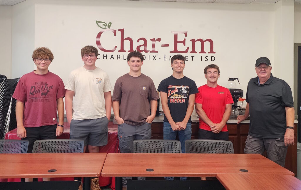 Cohort 1, pictured from left: Eli Hissong, Timmy Payton, Thomas Ager, Jake Warner, Freddie Hollerback, and instructor Chip Coulston.